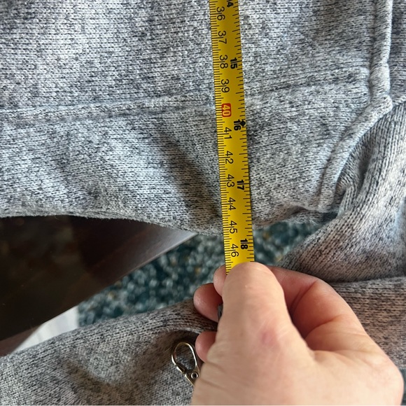 XS ll bean women sweater fleece pullover Heather grey - Picture 6 of 9